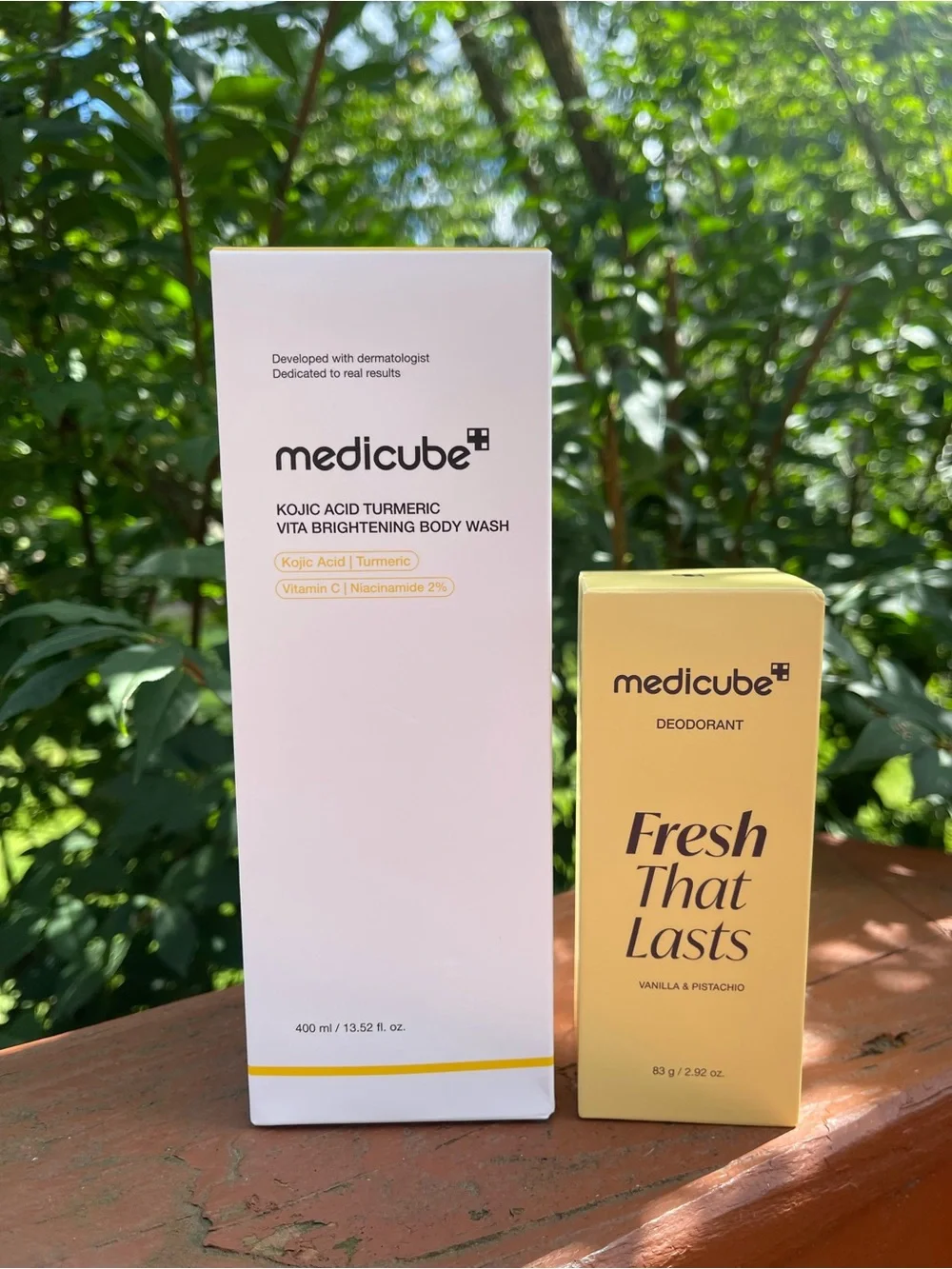 Medicube Kojic Acid Turmeric Body Wash & Deodorant Set